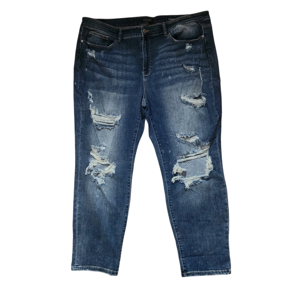 Judy Blue Distressed Boyfriend Jeans Size 24W